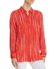 Elie Tahari Marleen Brush-Print Silk Blouse at Bloomingdales